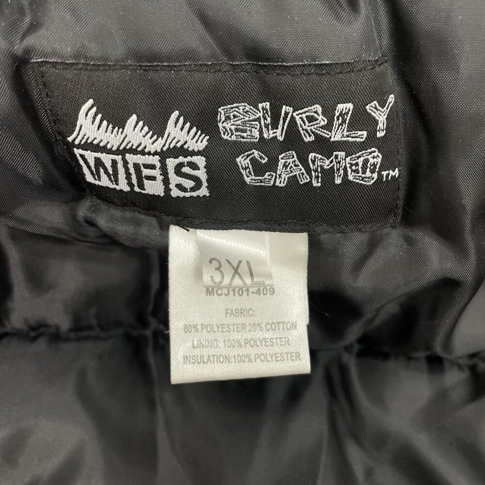 WFS Burly Camo Jacket Insulated Hunting Winter Outdoor Canvas Hooded Mens 3XL - Picture 8 of 12